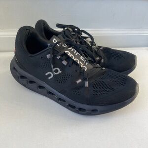 ON Cloudsurfer All Black Unisex Sneakers Men’s 8.5  Women’s 10 Workwear Athlete